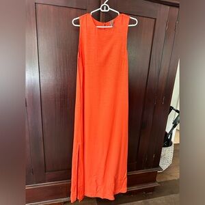 Anthropologie Orange Maxi sz small
